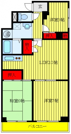 ローズハイツ小豆沢の間取り図