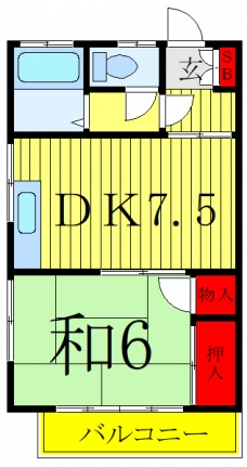 ハイム東本郷の間取り図