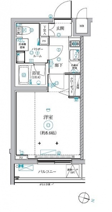 RELUXIA氷川台の間取り図
