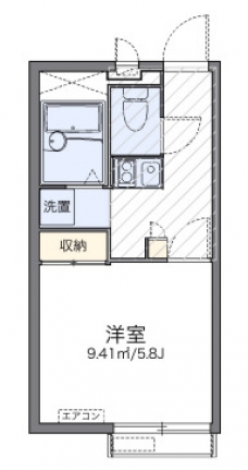 レオパレスＫＩＭＩＳＵＮの間取り図