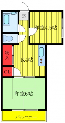 木村マンションの間取り図