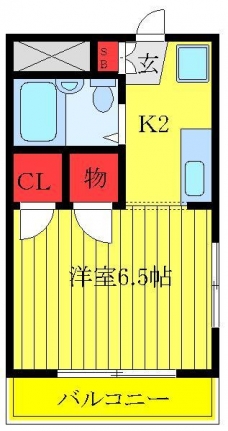 恵ハイツの間取り図