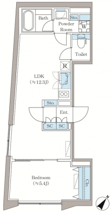 アローズ茗荷谷の間取り図