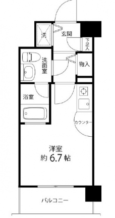 サンセール与野本町の間取り図