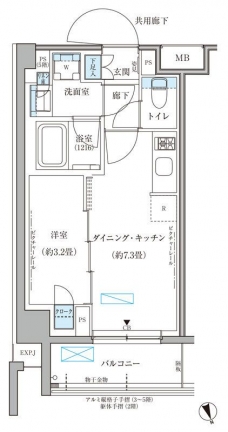 パークアクシス文京本郷の間取り図