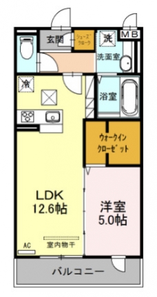 D-roomTODA FRONT COURT Aの間取り図