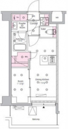 ＳＹＦＯＲＭＥ　ＮＩＳＨＩ－ＳＵＧＡＭＯの間取り図