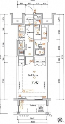 WILL　VERT東十条の間取り図