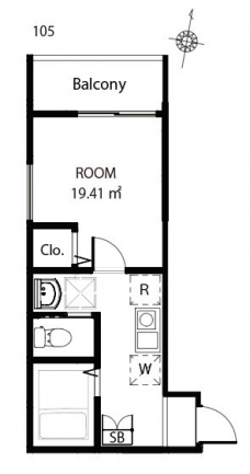 MELDIA西川口Ⅱの間取り図