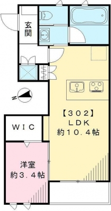 カーサ クレールの間取り図