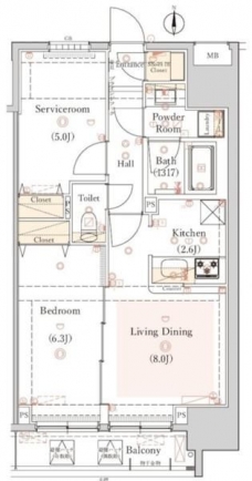 ＨＹ’ｓ　三ノ輪の間取り図