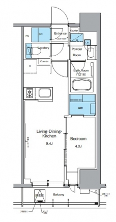 ルフォンプログレ上野御徒町の間取り図