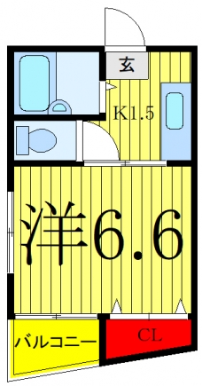 メゾネットヒラヤマの間取り図