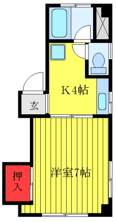 オレンジボックスの間取り図