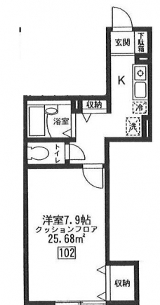 フルールウエハラの間取り図