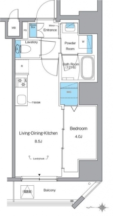 ルフォンリヴェント池袋の間取り図