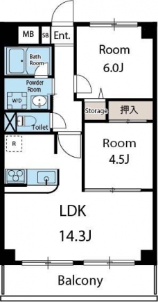 ルートホワイトⅡ の間取り図