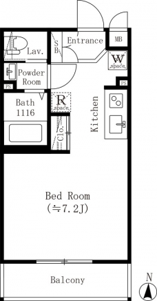 小竹レジデンスの間取り図