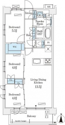 アヴァンカーサ町屋の間取り図