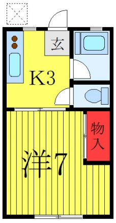 菊地ハイツの間取り図