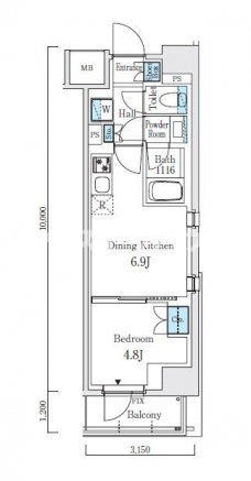 テラス駒込サウスの間取り図