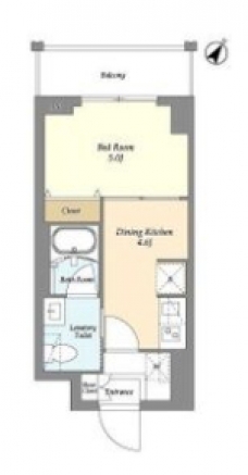 リテラス三ノ輪ウエストの間取り図