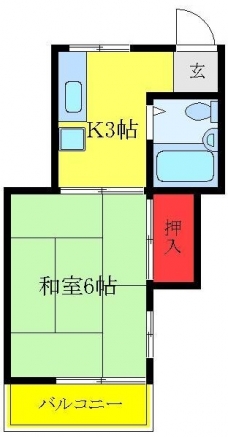 コゴシハイツの間取り図