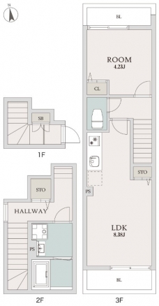 ミハス蓮根の間取り図