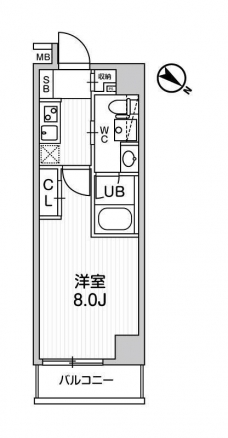 ＡＬＴＥＲＮＡ王子飛鳥山の間取り図