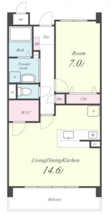 レ・ゼールの間取り図