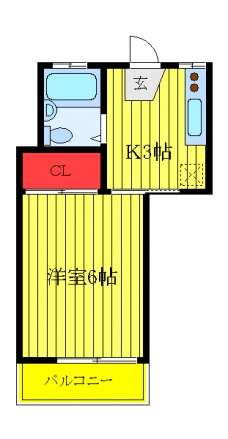 コゴシハイツの間取り図
