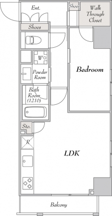 ミリアレジデンス駒込の間取り図