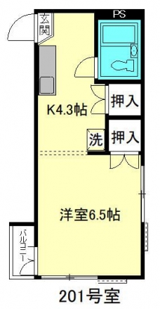 四季ハイツの間取り図