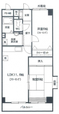 アゼル川口の間取り図