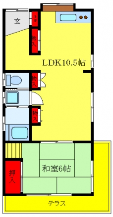 榎本荘の間取り図