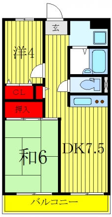 蓮根ペガサスビルの間取り図