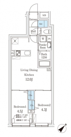 Ａｇｌａｉａ千石の間取り図