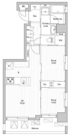 南千住レジデンスの間取り図