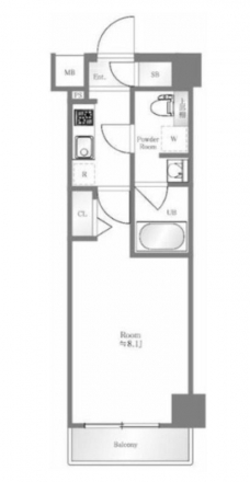 ベルシード池袋本町の間取り図