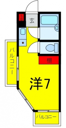 渡辺ハイツの間取り図