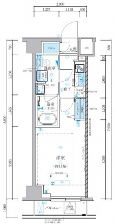 ベルシード池袋本町の間取り図