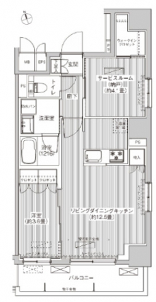 レジェンダリーコート赤羽ＡＮＮＥＸの間取り図