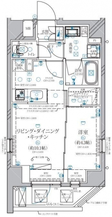 ディアレイシャス赤羽の間取り図