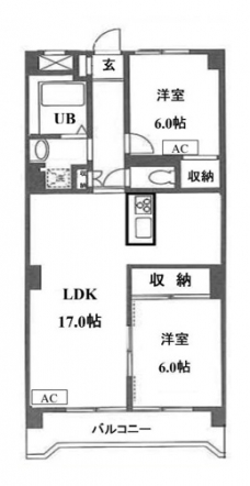グランメール戸田の間取り図