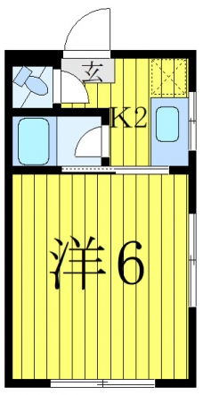 赤羽台文化アパートの間取り図