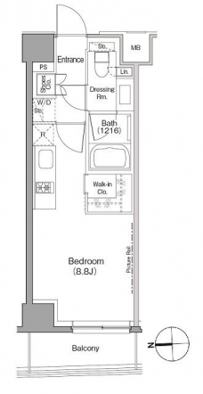 ザ・パークハビオ根岸三丁目の間取り図