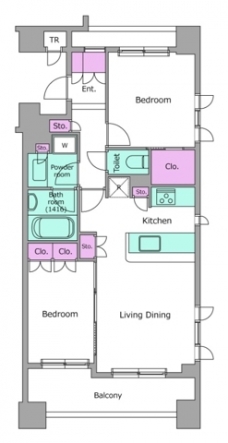 レジディア水道橋の間取り図