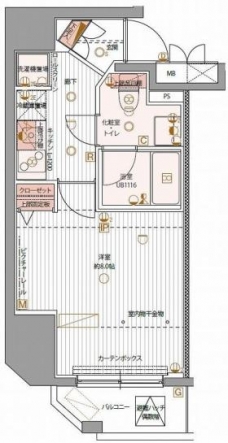 パティーナ上野の間取り図
