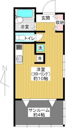杏コートＷＥＳＴの間取り図