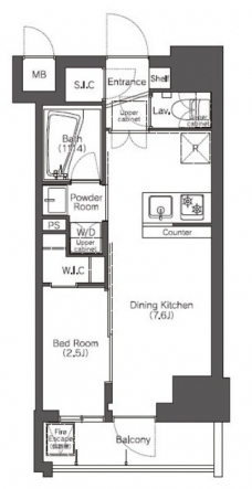 コンフォリア滝野川の間取り図